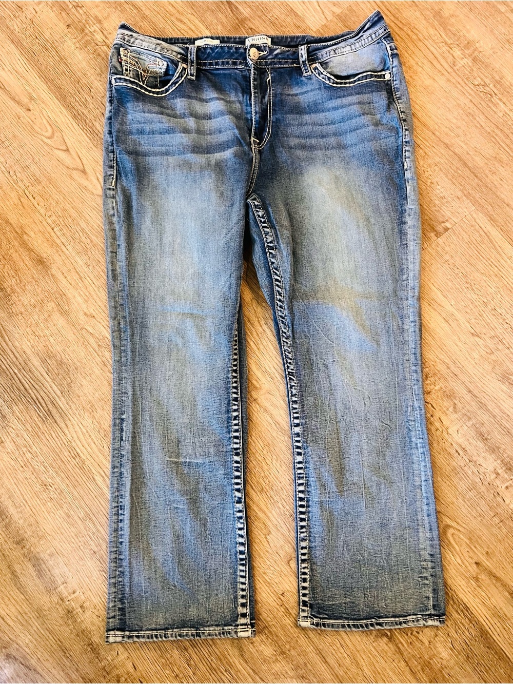 Vigoss Women's Light Blue Slim Bootcut Jeans